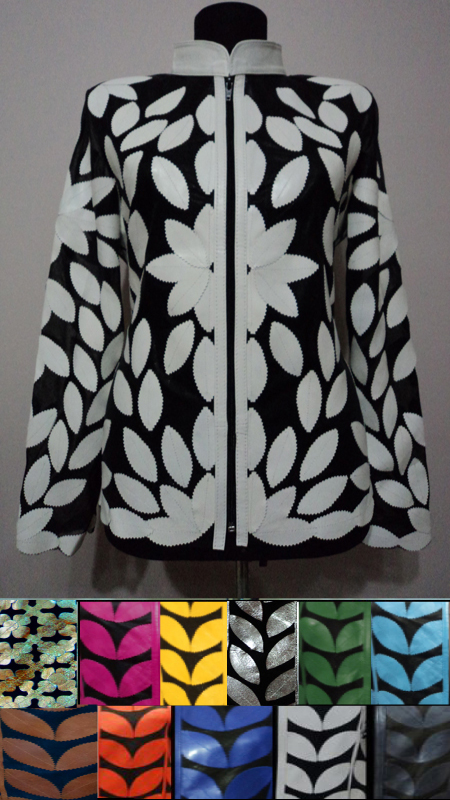Turkish Leather Leaf Jackets for Women [ Click to See Available Colors ]