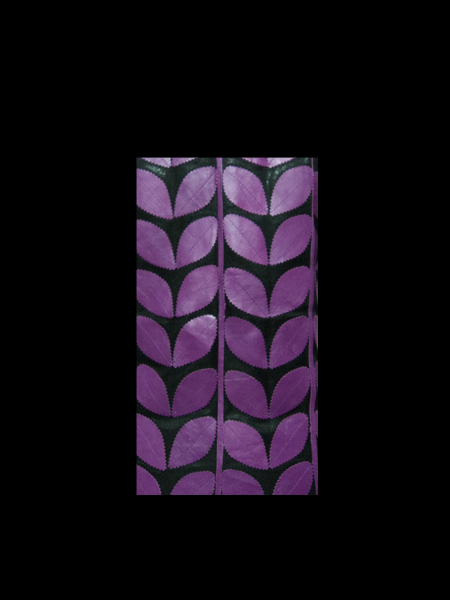 Purple Leather Leaf Jacket for Women V Neck Design 09 Genuine Short Zip Up Light Lightweight [ Click to See Photos ]